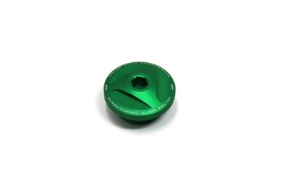 VALTER MOTO EXTREME OIL FILLER CAP IN GREEN KAWASAKI Z1000SX/Z1000/Z750/ZX10R/ZX9R/ZX6R/RR image