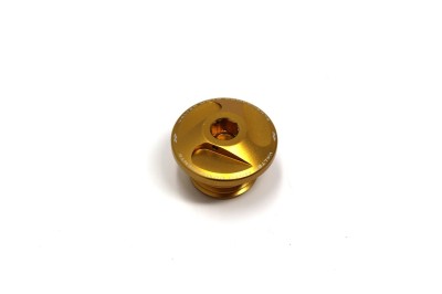 VALTER MOTO EXTREME OIL FILLER CAP IN GOLD MV AGUSTA  F3/B3/DRAGSTER/RIVALE/TURISMO VELOCE image