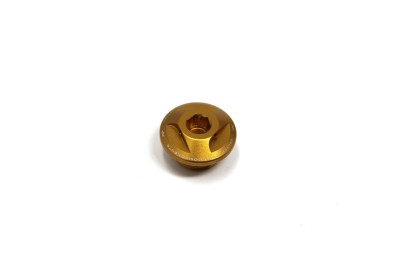 VALTER MOTO EXTREME OIL FILLER CAP IN GOLD YAMAHA MT-09 13-24 / DUCATI SCRAMBLER 15-21 image