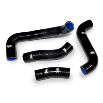 SAMCO SILICONE HOSE KIT BLACK KAWASAKI ZRX1200R *WITHOUT CARB DE-ICER* 4 PIECE KIT image