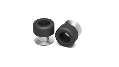 VALTER MOTO STAND SUPPORTS TRACK - ALUMINIUM & NYLON - IN TITANIUM  - USE WITH SSA KIT image