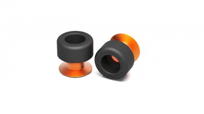 VALTER MOTO STAND SUPPORTS TRACK - ALUMINIUM & NYLON - IN ORANGE  - USE WITH SSA KIT image