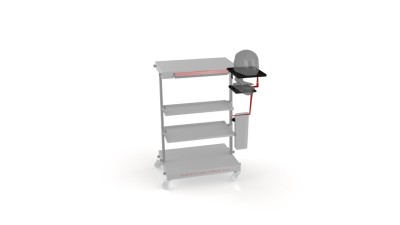 VALTER MOTO HELMET SHELF (NOT VENTILATED), TYREWARMER & GLOVE SHELF FOR BOX TROLLEY image