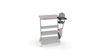 VALTER MOTO HELMET SHELF (VENTILATED), TYREWARMER & GLOVE SHELF FOR BOX TROLLEY image