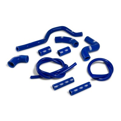 SAMCO SILICONE HOSE KIT BLUE APRILIA RSV4/RF/RR 2009-2023 10 PIECE KIT image