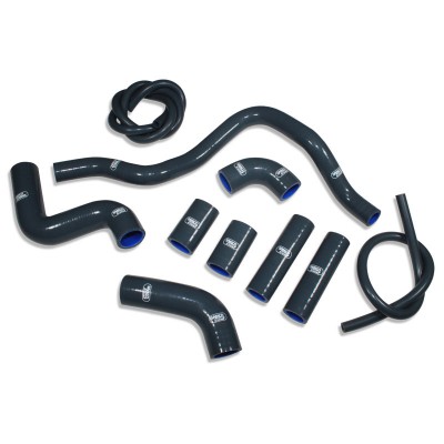 SAMCO SILICONE HOSE KIT GUNMETAL GREY APRILIA RSV4 /RF/RR 2009-2023 10 PIECE KIT image