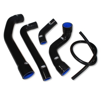 SAMCO SILICONE HOSE KIT BLACK BMW K100 2V 1982-1992 5 PIECE KIT image