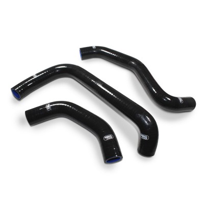 SAMCO SILICONE HOSE KIT BLACK KAWASAKI ZX10R/RR 2021-2023 **RACE DESIGN** 3 PIECE KIT image