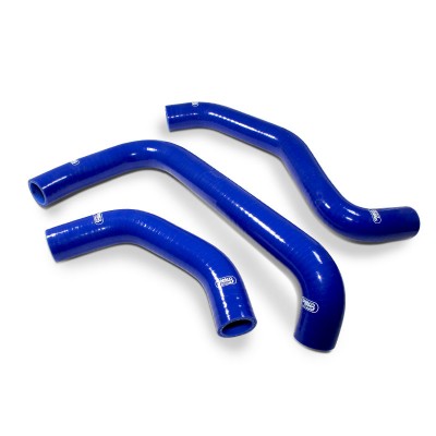SAMCO SILICONE HOSE KIT BLUE KAWASAKI ZX10R/RR 2021-2023 **RACE DESIGN** 3 PIECE KIT image