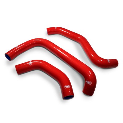 SAMCO SILICONE HOSE KIT RED KAWASAKI ZX10R/RR 2021-2023 **RACE DESIGN** 3 PIECE KIT image