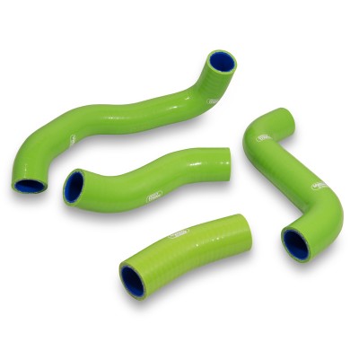 SAMCO SILICONE HOSE KIT GREEN KAWASAKI ZRX1200R *WITHOUT CARB DE-ICER* 4 PIECE KIT image