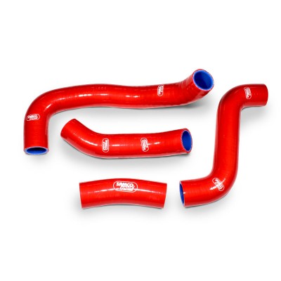 SAMCO SILICONE HOSE KIT RED KAWASAKI ZRX1200R *WITHOUT CARB DE-ICER* 4 PIECE KIT image