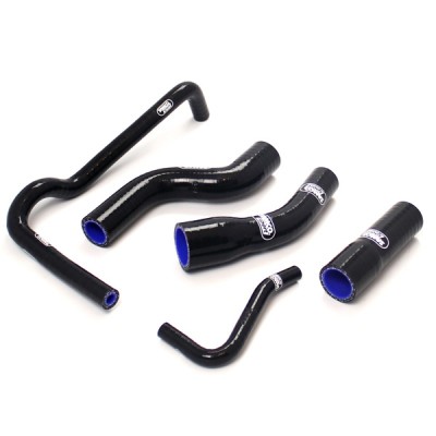 SAMCO SILICONE HOSE KIT BLACK TRIUMPH ROCKET 3 2003-2018 5 PIECE KIT image