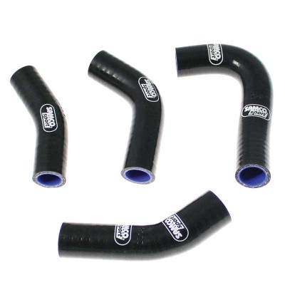 SAMCO SILICONE HOSE KIT BLACK YAMAHA RD 350 YPVS F11 1983-1995 4 PIECE KIT image