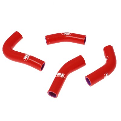 SAMCO SILICONE HOSE KIT RED YAMAHA RD 350 YPVS F11 1983-1995 4 PIECE KIT image