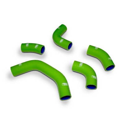 SAMCO SILICONE HOSE KIT GREEN KAWASAKI ZX10R/RR 2021-2023 **OEM DESIGN** 5 PIECE KIT image
