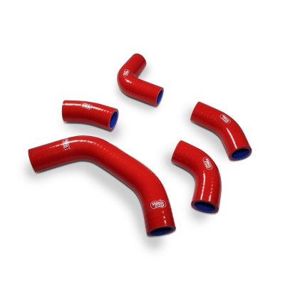 SAMCO SILICONE HOSE KIT RED KAWASAKI ZX10R/RR 2021-2023 **OEM DESIGN** 5 PIECE KIT image