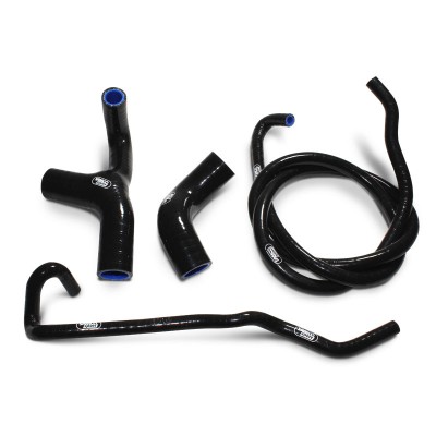 SAMCO SILICONE HOSE KIT BLACK TRIUMPH THRUXTON 1200/R 16-22 / SPEED TWIN 19-23 4 PIECE KIT image
