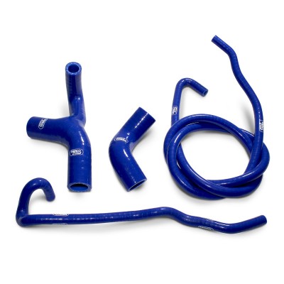 SAMCO SILICONE HOSE KIT BLUE TRIUMPH THRUXTON 1200/R 16-22 / SPEED TWIN 19-23 4 PIECE KIT image