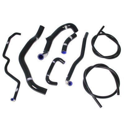SAMCO SILICONE HOSE KIT BLACK TRIUMPH STREET TRIPLE 675/R 2008-2012  8 PIECE KIT image