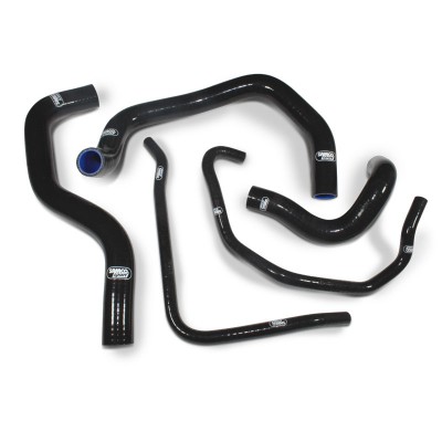 SAMCO SILICONE HOSE KIT BLACK KAWASAKI ZX6R 600 636 B1/B2 2003-2004  5 PIECE KIT image
