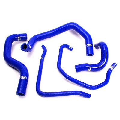 SAMCO SILICONE HOSE KIT BLUE KAWASAKI ZX6R 600 636 B1/B2 2003-2004  5 PIECE KIT image