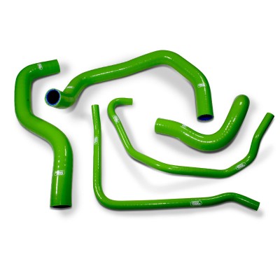 SAMCO SILICONE HOSE KIT GREEN KAWASAKI ZX6R 600 636 B1/B2 2003-2004  5 PIECE KIT image
