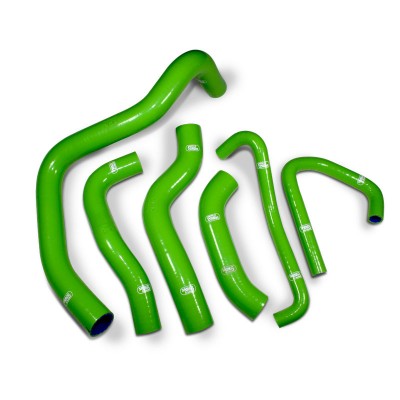 SAMCO SILICONE HOSE KIT GREEN KAWASAKI ZX6R 2007-2008 6 PIECE KIT image