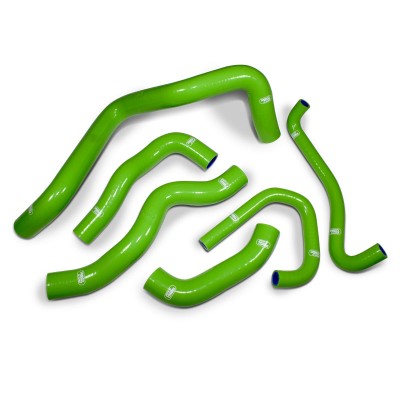 SAMCO SILICONE HOSE KIT GREEN KAWASAKI ZX6R 2009-2023 6 PIECE KIT image