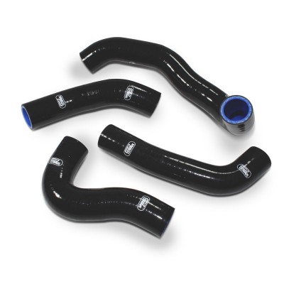 SAMCO SILICONE HOSE KIT BLACK KAWASAKI ZZR1100 C 1990-1992 4 PIECE KIT image