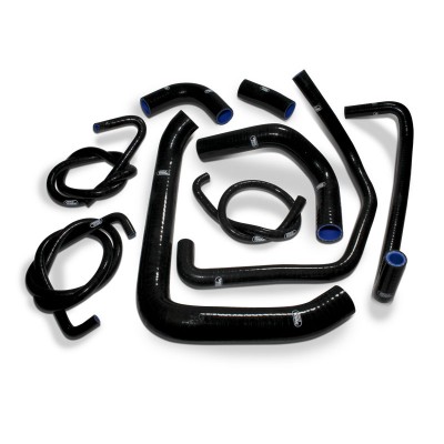 SAMCO SILICONE HOSE KIT BLACK KAWASAKI ZX12R A1/A2/B1/B2/B4  2000-2006  9 PIECE KIT image