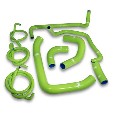 SAMCO SILICONE HOSE KIT GREEN KAWASAKI ZX12R A1/A2/B1/B2/B4  2000-2006  9 PIECE KIT image
