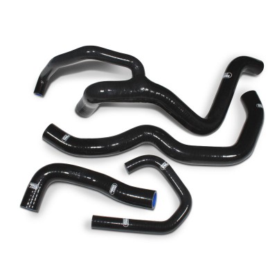SAMCO SILICONE HOSE KIT BLACK KAWASAKI ZX6R 2009-2023 **RACE DESIGN**  4 PIECE KIT image