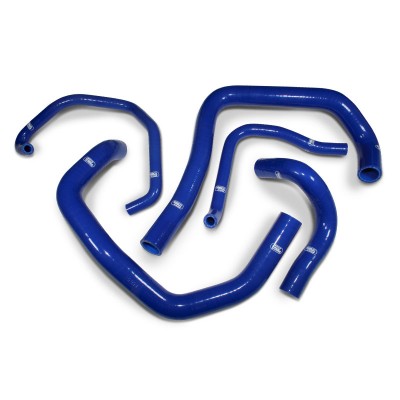 SAMCO SILICONE HOSE KIT BLUE KAWASAKI ZX6R 600 636 C1/C2 2005-2006  5 PIECE KIT image