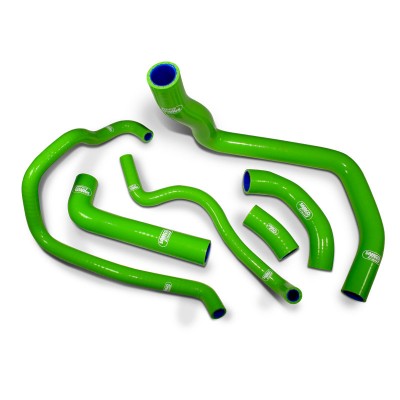 SAMCO SILICONE HOSE KIT GREEN KAWASAKI ZX10R 2008-2010 6 PIECE KIT image