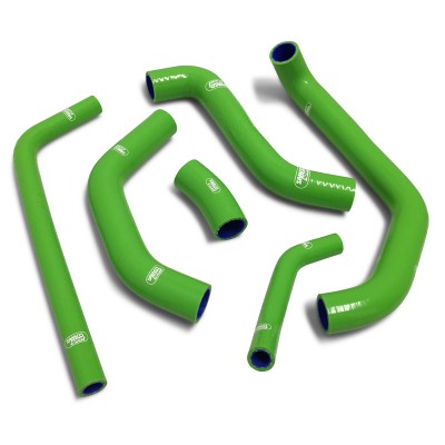 SAMCO SILICONE HOSE KIT GREEN KAWASAKI ZX10R 2011-2015 6 PIECE KIT image
