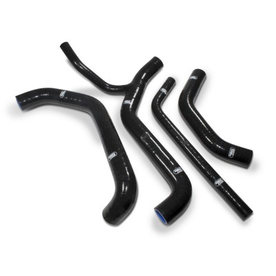SAMCO SILICONE HOSE KIT BLACK KAWASAKI ZX10R 2011-2015 **RACE DESIGN** 4 PIECE KIT image