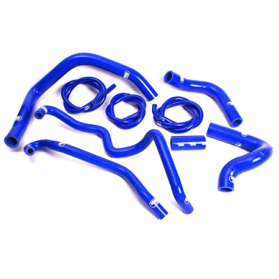 SAMCO SILICONE HOSE KIT BLUE KAWASAKI ZX10R 2004-2005 9 PIECE KIT image